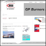 Screen shot of the GP Burners (CIB) Ltd website.