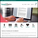 Screen shot of the The Speech Centre website.