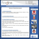 Screen shot of the Fine Line Environmental Ltd website.