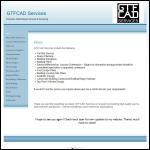 Screen shot of the GTFCAD Services website.