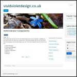 Screen shot of the Vivid Violet Design website.