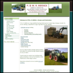 Screen shot of the P & Mr Biddick Farmers & Contractors website.