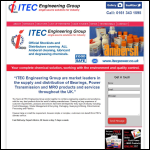 Screen shot of the Itec Power Services website.