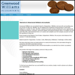 Screen shot of the Greenwood Williams Accountants website.