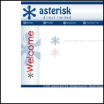 Screen shot of the Asterisk Direct Ltd website.