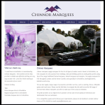 Screen shot of the Chinnor Marquees website.