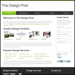 Screen shot of the The Design Pool Ltd website.