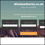 Screen shot of the The Window Works website.