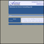 Screen shot of the Ferrer Consulting Ltd website.