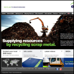 Screen shot of the European Metal Recycling Ltd website.