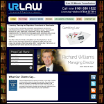 Screen shot of the Lr Law website.