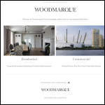 Screen shot of the Woodmarque Architectural Joinery Ltd website.