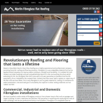 Screen shot of the Merlin Glass Fibre Flat Roofing website.