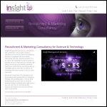 Screen shot of the Insight Management Services (Global) Ltd website.