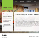 Screen shot of the Fresh Workspace Ltd website.