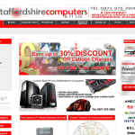 Screen shot of the Staffordshire Computers & It Ltd website.