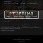 Screen shot of the Stuffins Catering Services Ltd website.