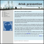 Screen shot of the 4 Risk Prevention website.
