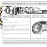 Screen shot of the Bearing Centre Leicester Ltd website.
