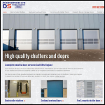 Screen shot of the Door Services (Bristol) Ltd website.