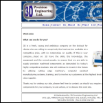 Screen shot of the 3d Precision Engineering Ltd website.