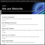 Screen shot of the Melonite Uk Ltd website.