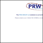Screen shot of the Prw Group Ltd website.