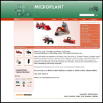 Screen shot of the Microplant website.