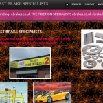 Screen shot of the Belfast Brake Specialists website.