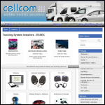 Screen shot of the Cellcom Mobile Vehicle Solutions website.