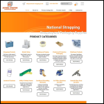 Screen shot of the National Strapping website.