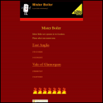 Screen shot of the Mister Boiler website.
