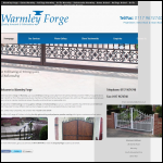 Screen shot of the Warmley Forge website.