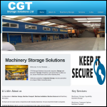 Screen shot of the Cgt Storage Solutions Ltd website.