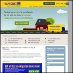 Screen shot of the Lawrence Astridge Removals Ltd website.