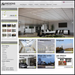 Screen shot of the Riegens Lighting Ltd website.