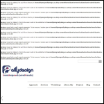 Screen shot of the Allydesign Ltd website.