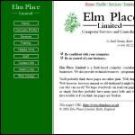 Screen shot of the Elm Place website.