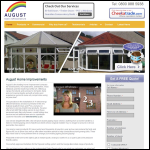 Screen shot of the Double Glazing At August Windows website.