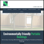 Screen shot of the Modular & Portable Buildings website.