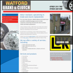 Screen shot of the Watford Brake & Clutch website.