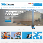 Screen shot of the Znd (UK) Ltd website.
