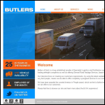 Screen shot of the Butlers of Kent website.