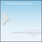Screen shot of the Sheard Packaging website.