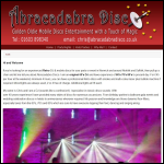 Screen shot of the Abracadabra Disco website.