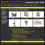 Screen shot of the Hijack Cellar Systems website.