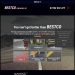 Screen shot of the Bestco Surfacing Ltd website.