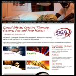 Screen shot of the SIGA Creative FX Ltd website.
