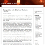 Screen shot of the Bridge Marine Science Group website.