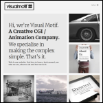 Screen shot of the Visual Motif Ltd website.